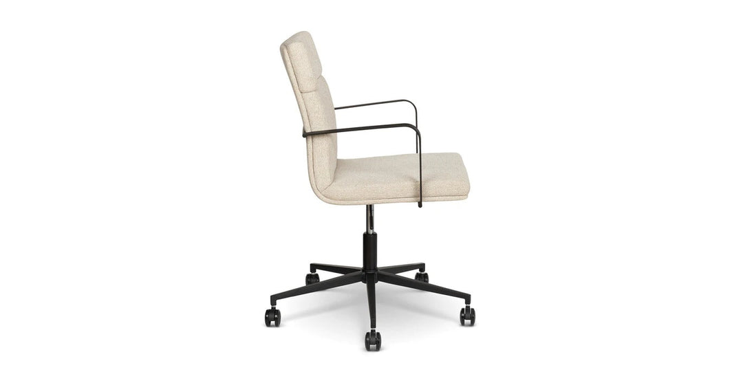 Gerven Cobblestone Ivory Office Chair