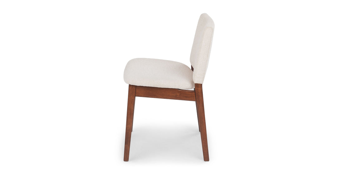 Nosh Chalk Gray Walnut Dining Chair