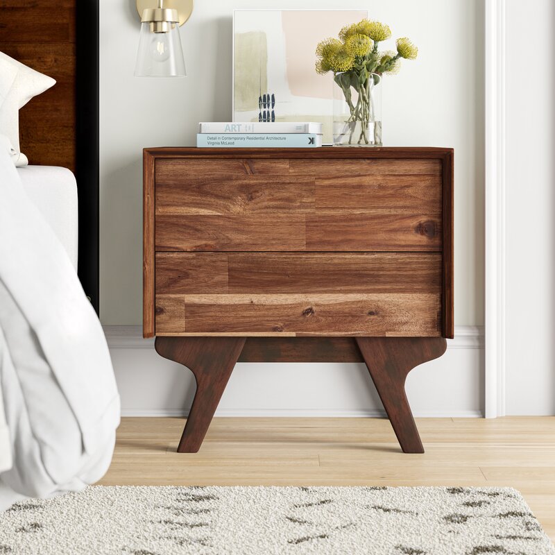 Elkin 2 Drawer Nightstand