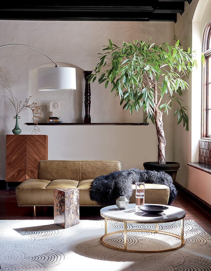 Smart Round Marble Brass Coffee Table