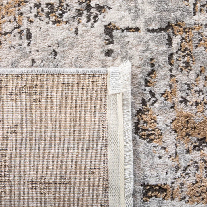 Broadway Abstract Gray Gold Area Rug 9'x12'