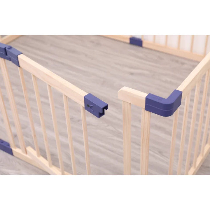 Natural Wooden Baby Playpen Safety Gate