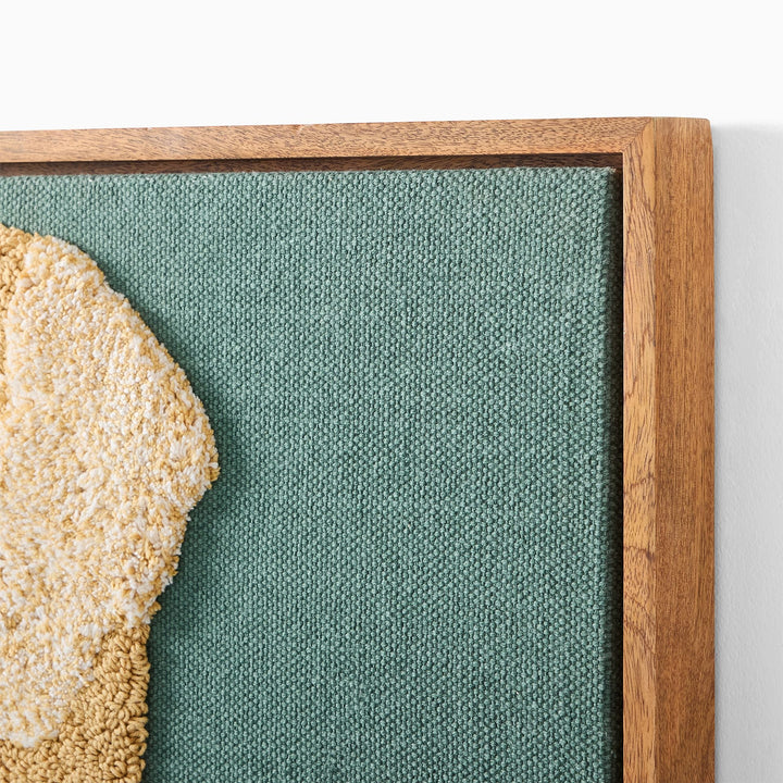 West Elm x PBK Puppy Woven Framed Art Golden Doodle