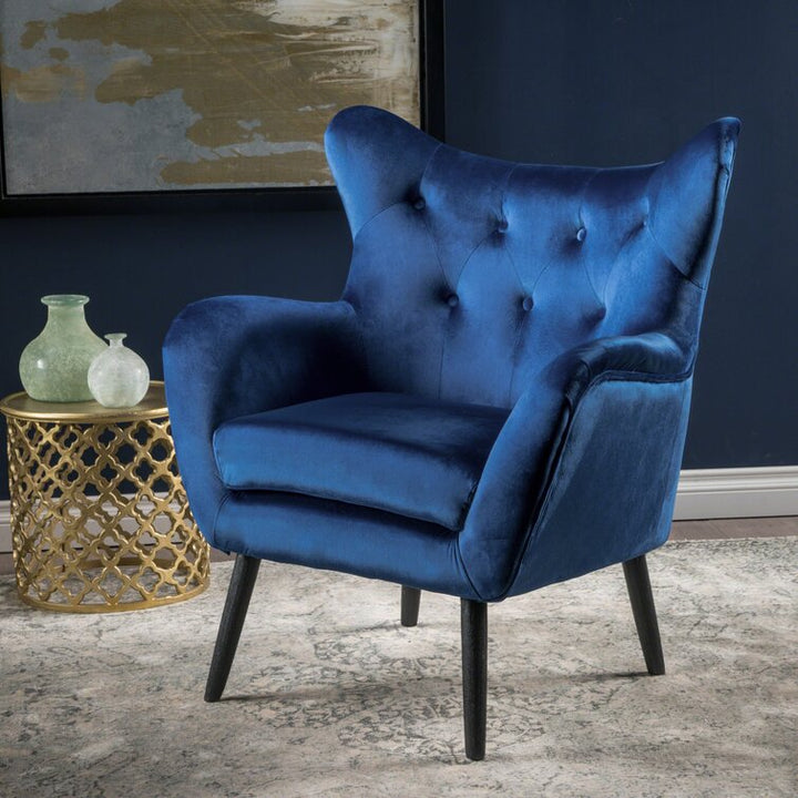 Bouck Tufted Velvet Wingback Chair