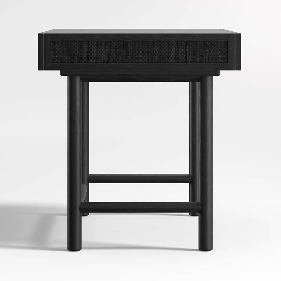 Emmer 48 Charcoal Oak Desk with Outlet
