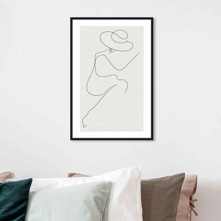 Fashion And Glam Sunday Graphic Art canvas with frame-16"x24"