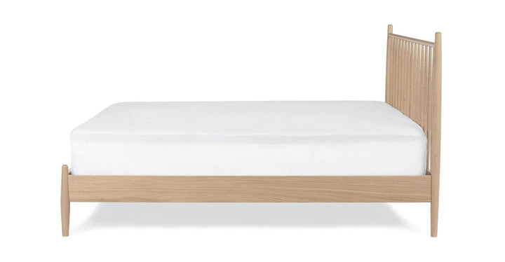 Lenia White Oak Bed-King