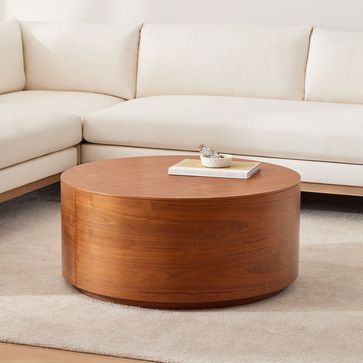 Volume Round Drum Coffee Table-44"