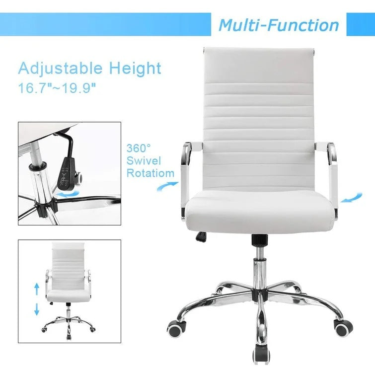 Renda Mid-Back Ribbed Conference Chair