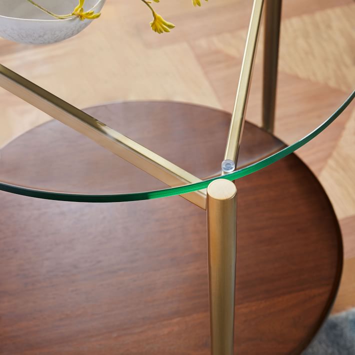 Mid Century Art Display Side Table