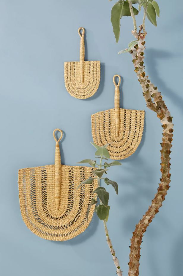 Woven Fan Wall Hanging