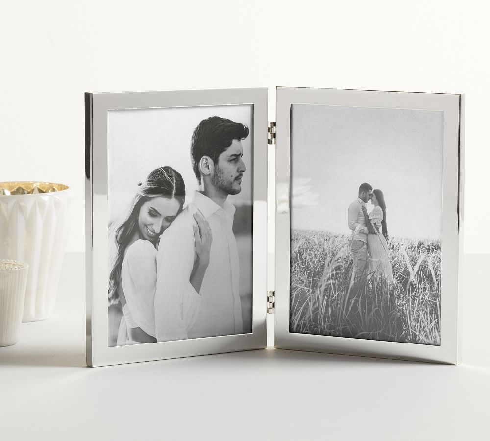 Modern Silver Hinged Frames