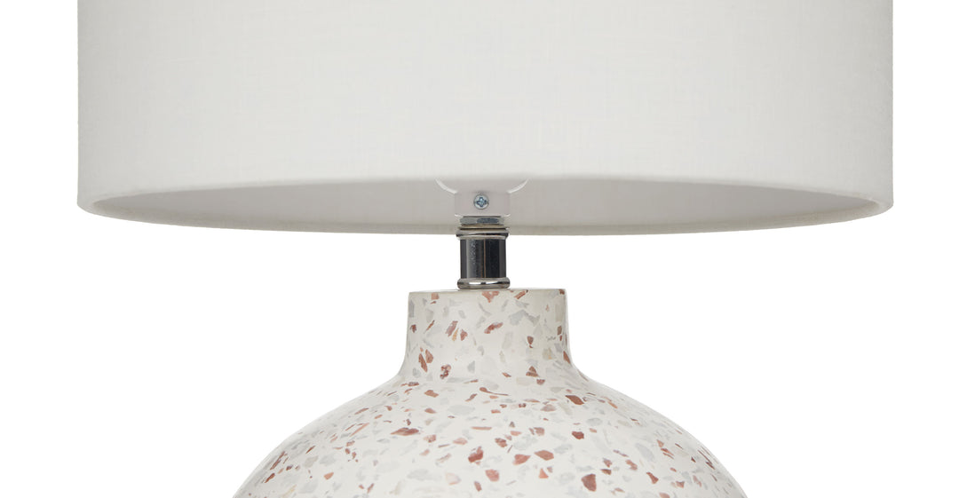 Ando Waxen White 15" Table Lamp