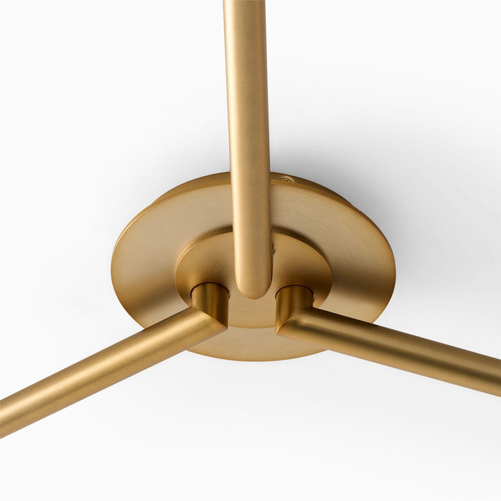 Bezel 3 Light Perforated Metal Flush Mount