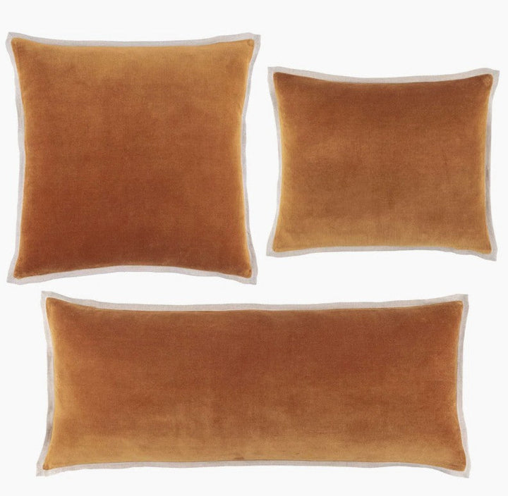 Gehry Velvet Linen Decorative Pillow