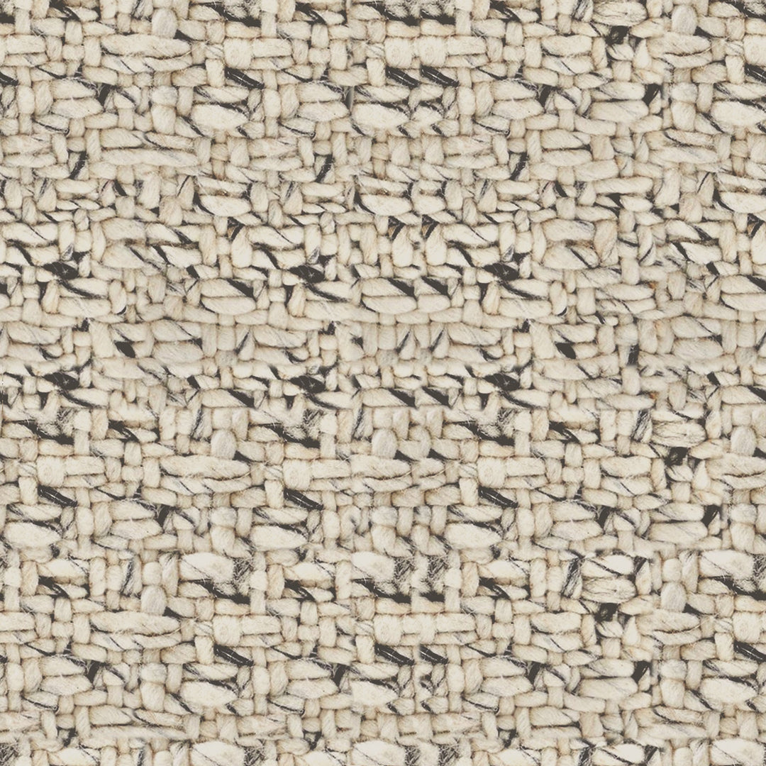 Marled Texture Chunky Pouf