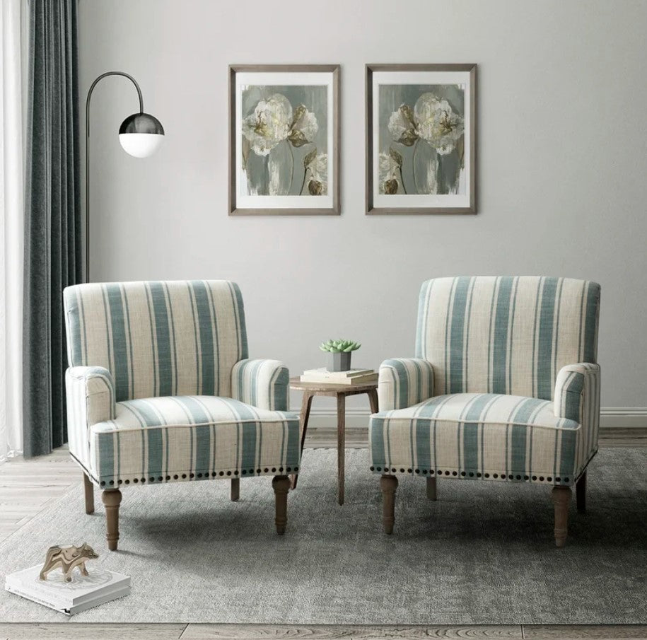 Arching Upholstered Armchair 1