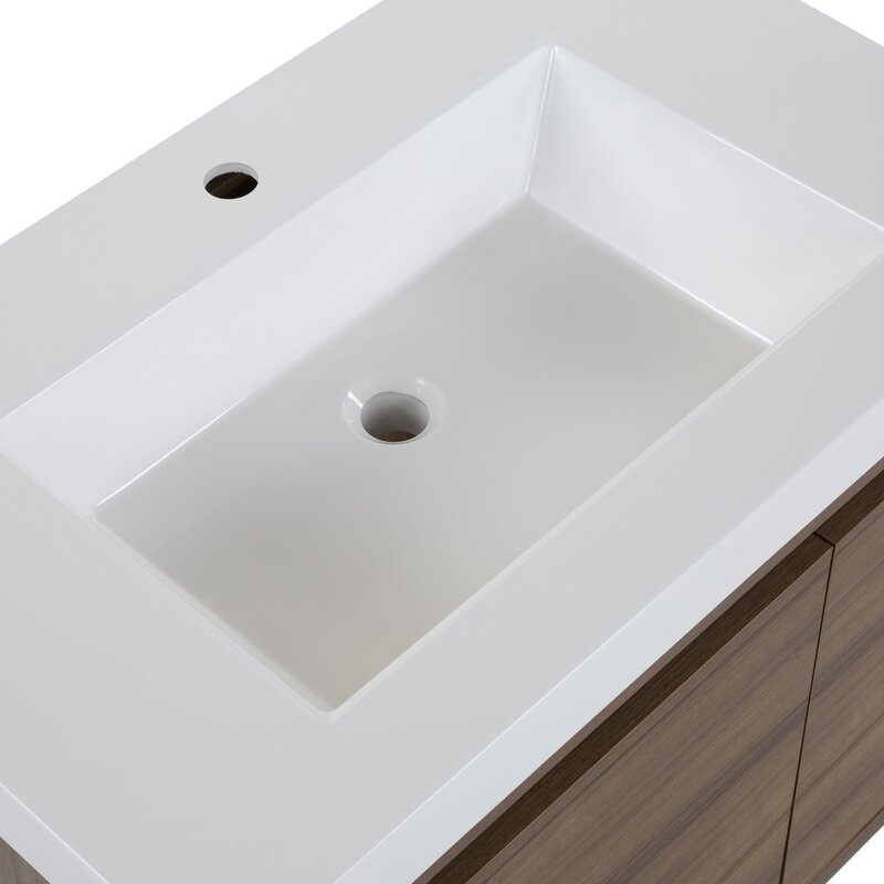 Rachal Wall Mounted Single Bathroom Vanity Set