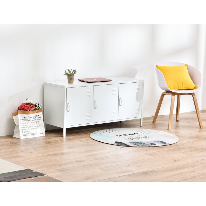 Metal 3 Door Accent Cabinet