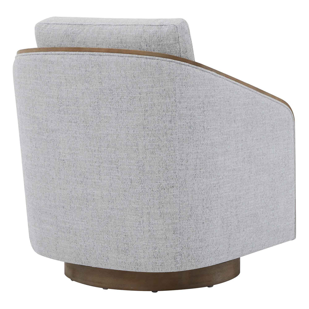 Nieve Upholstered Swivel Barrel Chair