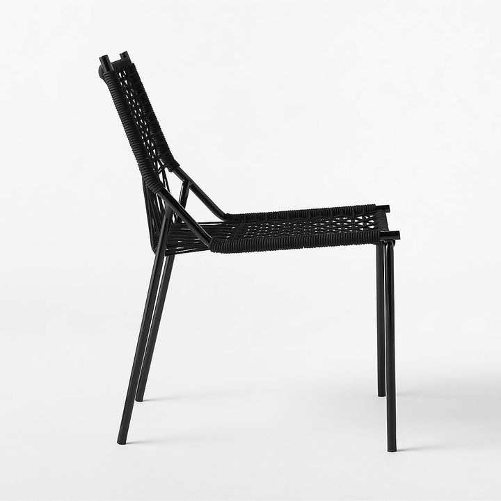 Virve Black Rope Outdoor Dining Chair