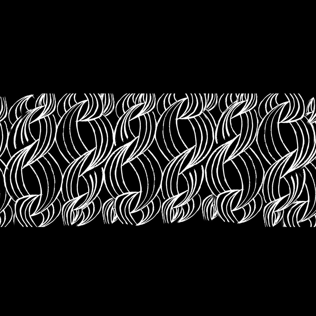 LECTRA BLACK AND WHITE PATTERNED CERAMIC VASE