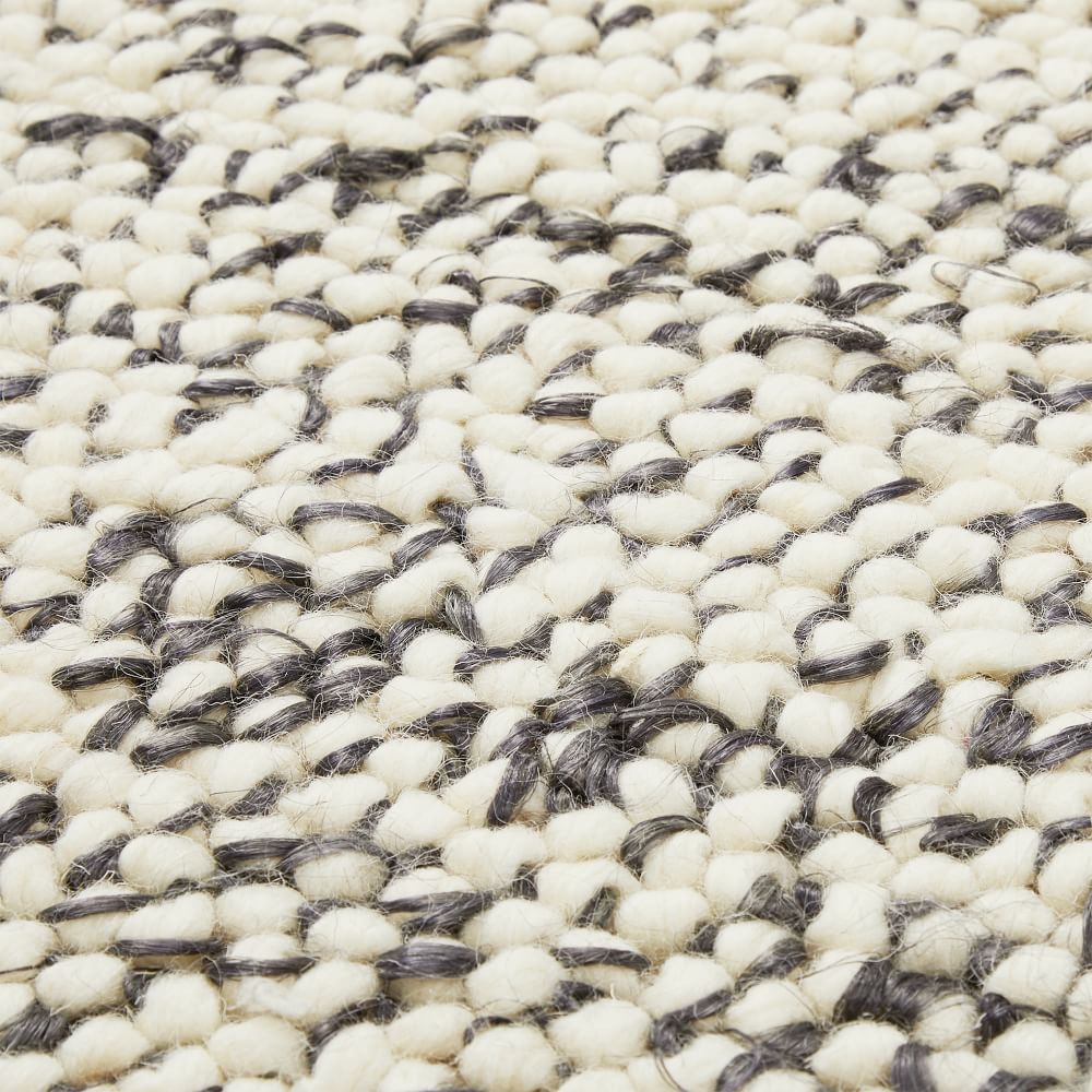 Mini Pebble Wool Jute Rug-6'x9'