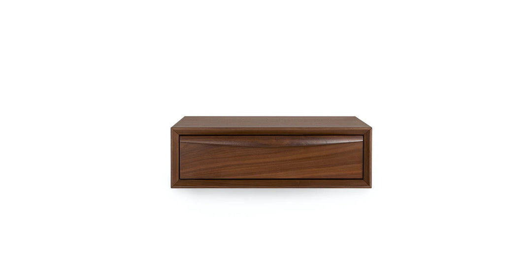 Lenia Walnut Floating Nightstand