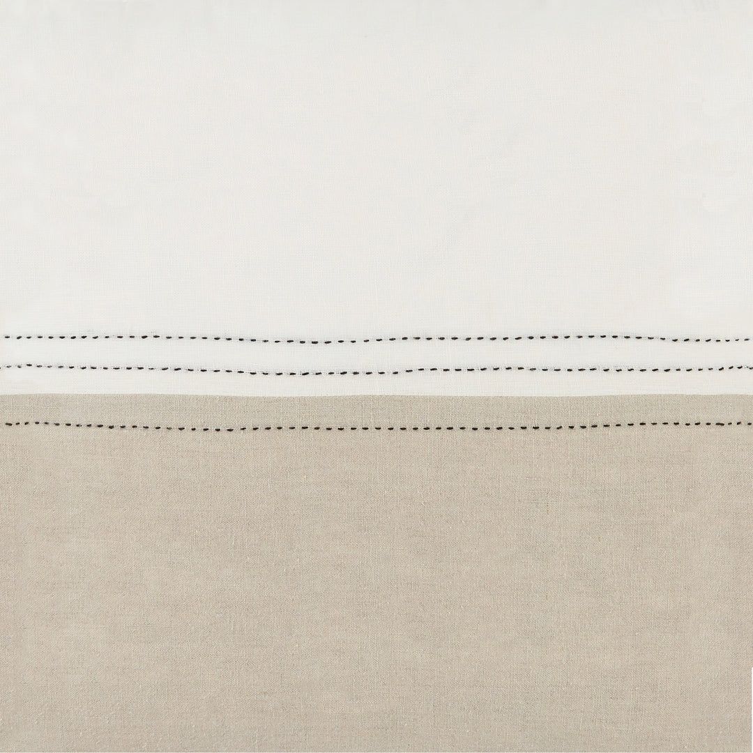 Griffin Striped Linen Reversible Throw Pillow