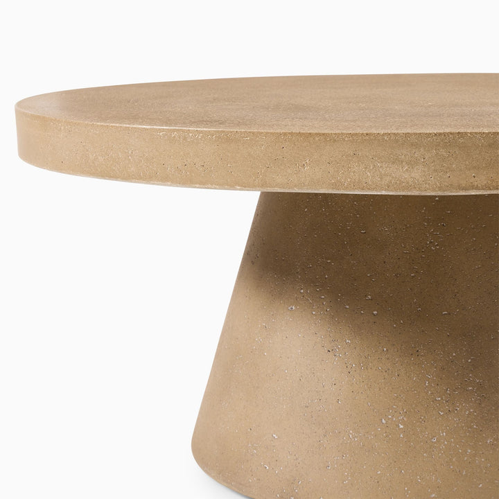 Textured Concrete Outdoor Coffee Table