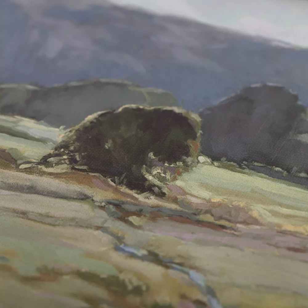 Summer Pasture Framed Wall Art Brass-16"x14"