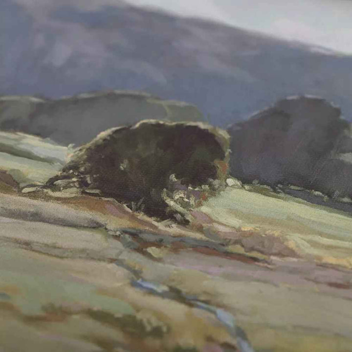 Summer Pasture Framed Wall Art Brass-16"x14"