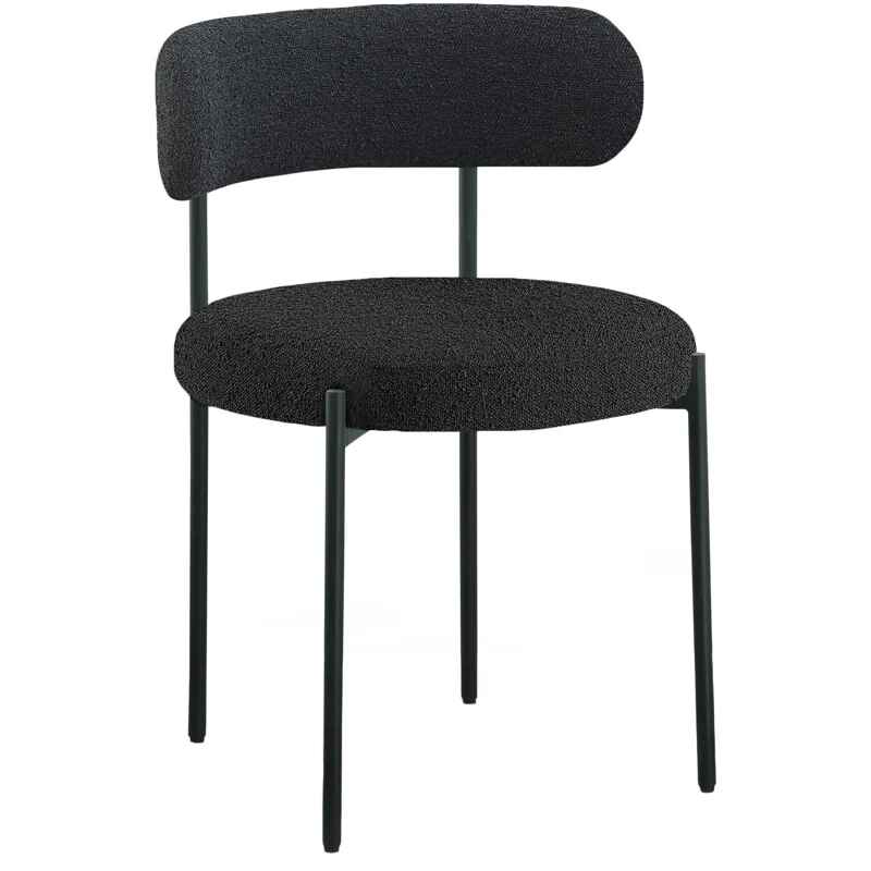 Sherwood Solid Back Boucle Side Chair (Set of 2)
