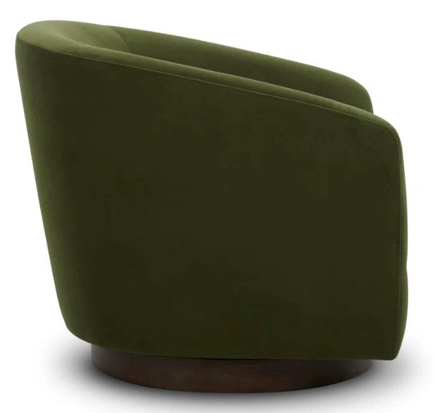 Bennett Upholstered Swivel Barrel Chair