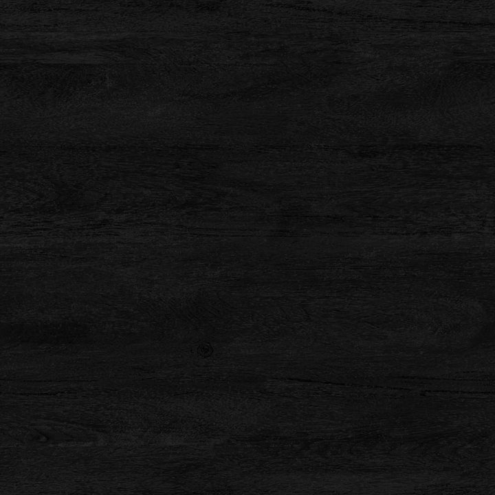 Asker Black Wood Taper Candle Holder 8.5"