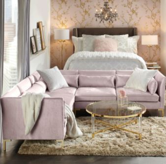 Rose Quartz On Metal Stand