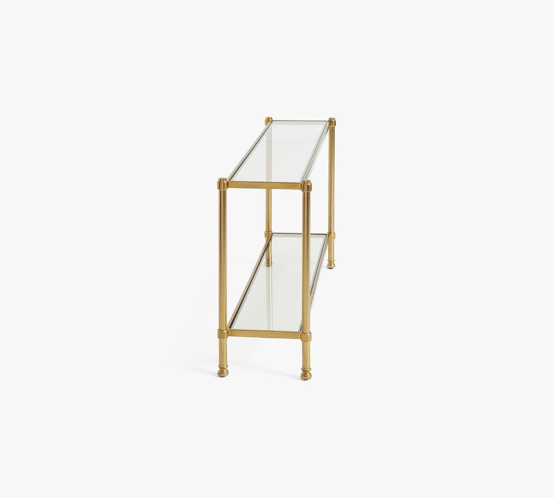 Everson Glass Console Table