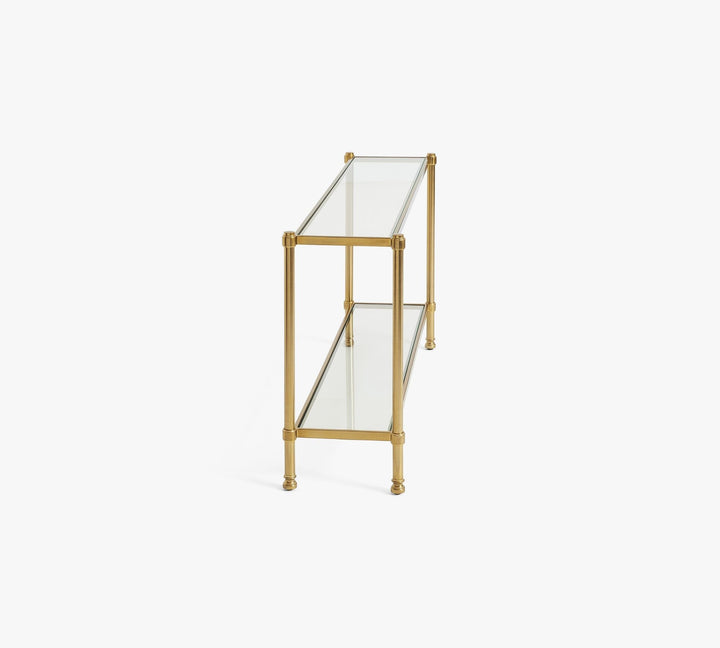 Everson Glass Console Table