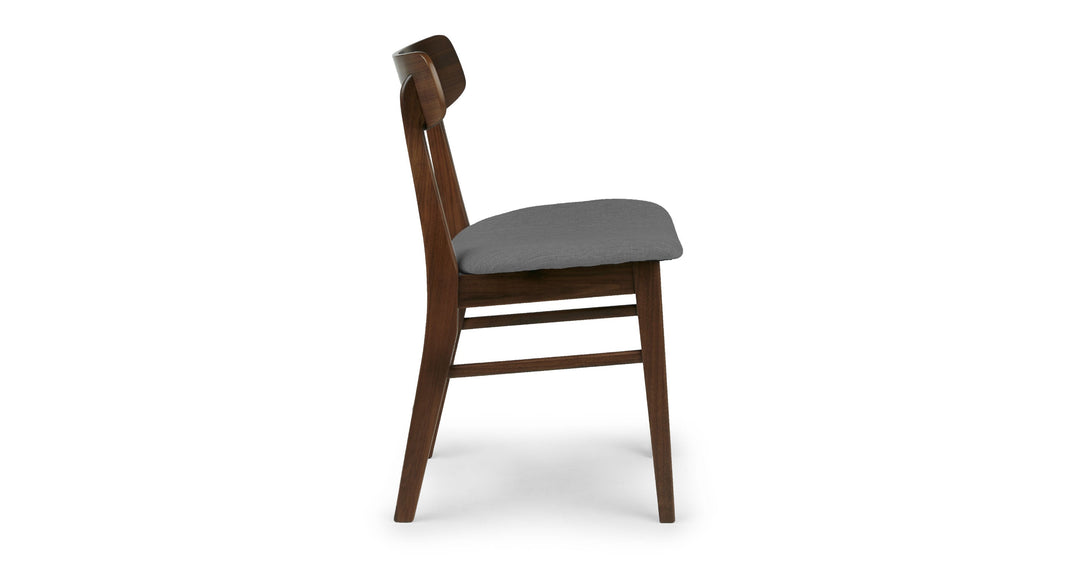 Ecole Thunder Gray Walnut Dining Chair