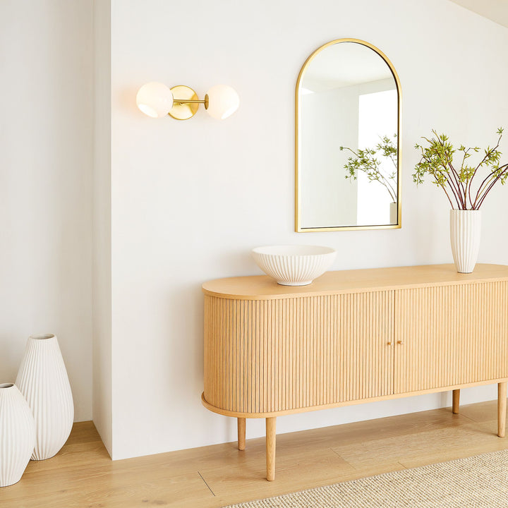 Staggered Glass 2-Light Sconce