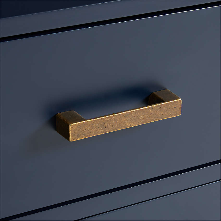 Parke 55 Navy Blue Wood 6 Drawer Kids Dresser