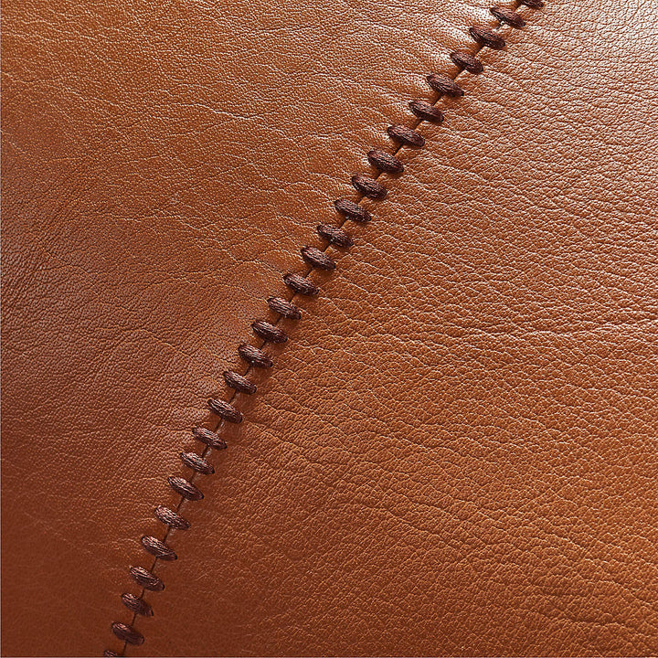 Artigo Brown Leather Pillow-48"x12"