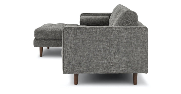 Sven Briar Gray Left Sectional Sofa