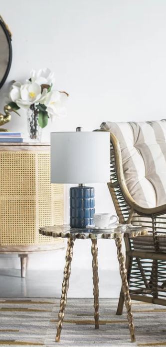 Lenard Dark Blue Table Lamp