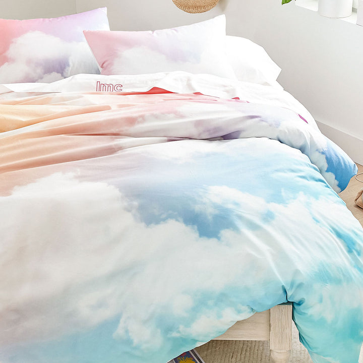 Rainbow Sky Organic Duvet Cover twin