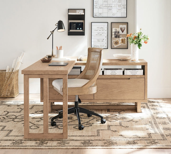 Portola L Shape Rotating Desk-Left