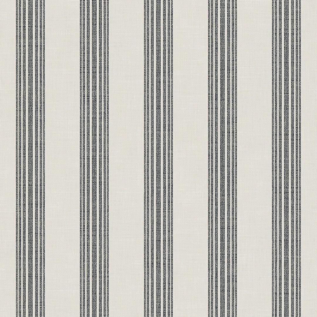 Riviera Striped Linen Cotton Curtain Navy-96"