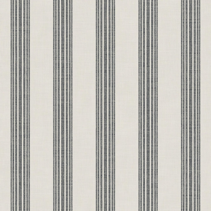 Riviera Striped Linen Cotton Curtain Navy-96"