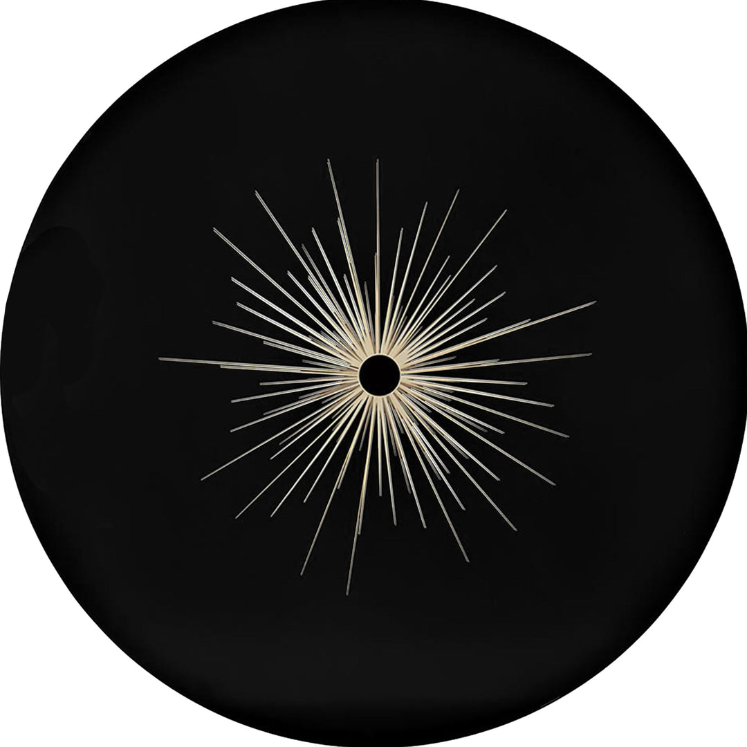 Caracole Total Eclipse Modern Black Wood Round Dining Table