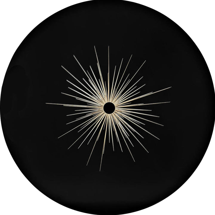 Caracole Total Eclipse Modern Black Wood Round Dining Table